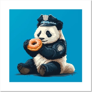 panda as police Posters and Art